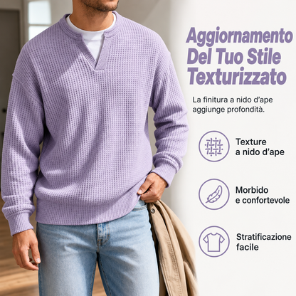 Francesco - Maglietta a nido d'ape “Layered Comfort”