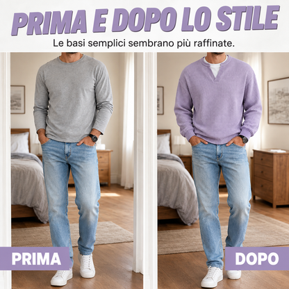 Francesco - Maglietta a nido d'ape “Layered Comfort”