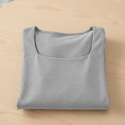 Silvana - Tuta da donna casual con scollo quadrato e pantaloni a gamba larga – Comodità che valorizza la figura e uno stile autunnale disinvolto