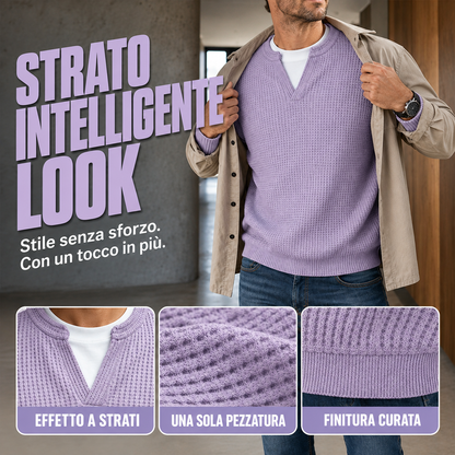 Francesco - Maglietta a nido d'ape “Layered Comfort”