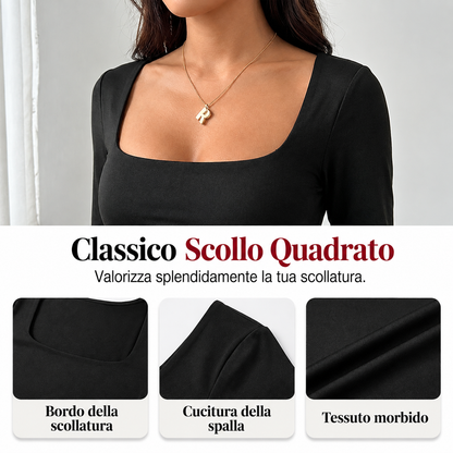 Silvana - Tuta da donna casual con scollo quadrato e pantaloni a gamba larga – Comodità che valorizza la figura e uno stile autunnale disinvolto