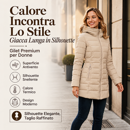 Teresa – Cappotto invernale da donna con cappuccio e imbottitura