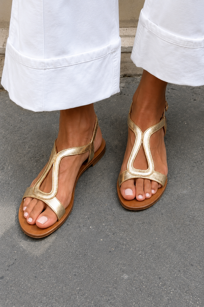 Isabella - Sandali piatti eleganti e comodi