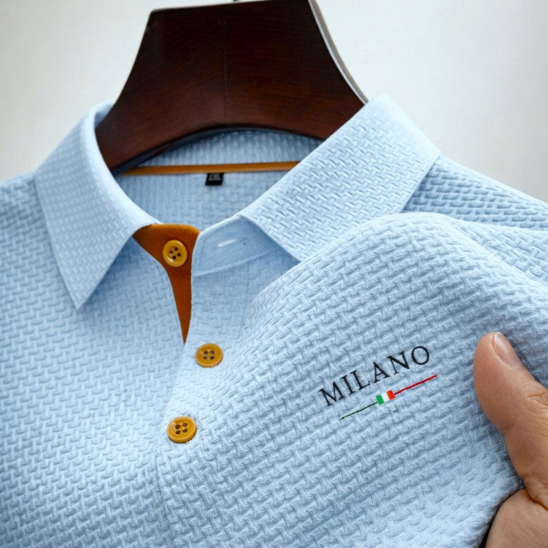 Marco - Polo testurizzato con patta con bottoni