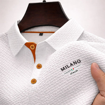 Marco - Polo testurizzato con patta con bottoni