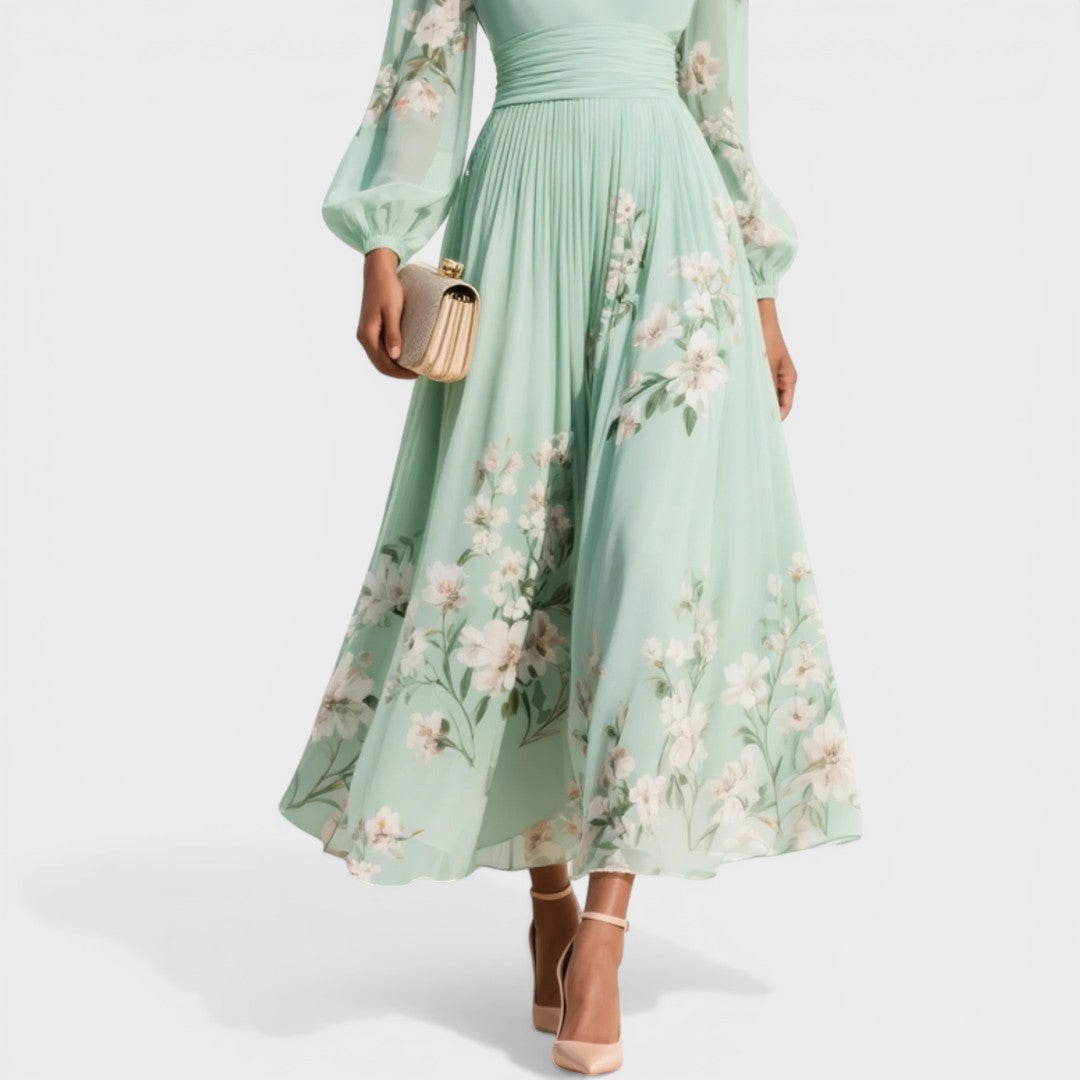 Veronica - Elegante abito midi a fiori