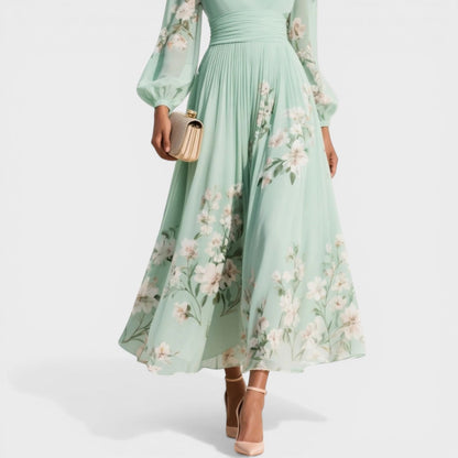 Veronica - Elegante abito midi a fiori