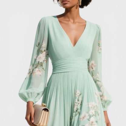 Veronica - Elegante abito midi a fiori