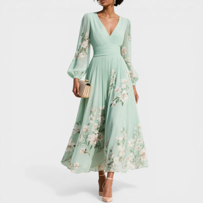 Veronica - Elegante abito midi a fiori
