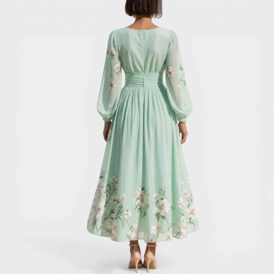 Veronica - Elegante abito midi a fiori
