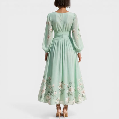 Veronica - Elegante abito midi a fiori