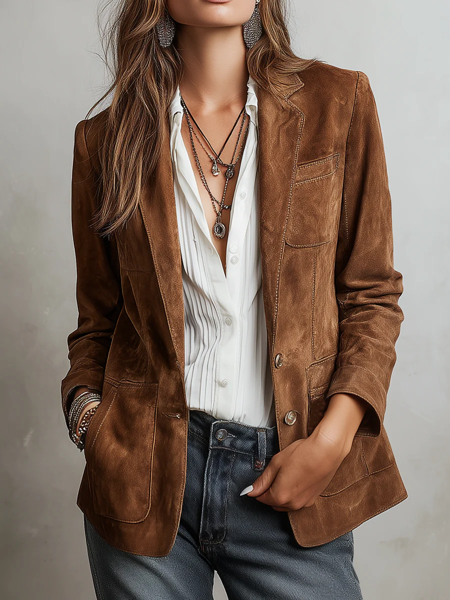 Bettina - Blazer vintage marrone