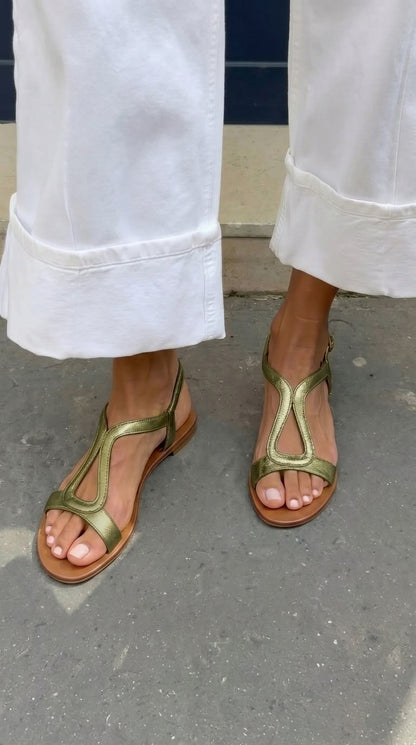 Isabella - Sandali piatti eleganti e comodi