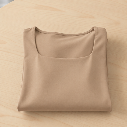 Silvana - Tuta da donna casual con scollo quadrato e pantaloni a gamba larga – Comodità che valorizza la figura e uno stile autunnale disinvolto