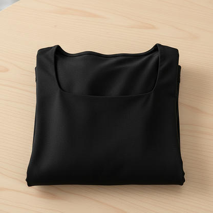 Silvana - Tuta da donna casual con scollo quadrato e pantaloni a gamba larga – Comodità che valorizza la figura e uno stile autunnale disinvolto