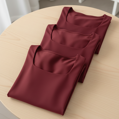 Silvana - Tuta da donna casual con scollo quadrato e pantaloni a gamba larga – Comodità che valorizza la figura e uno stile autunnale disinvolto
