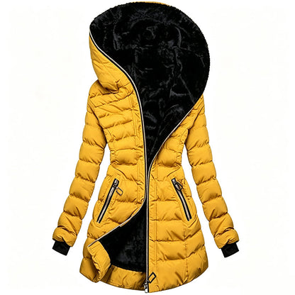 Teresa – Cappotto invernale da donna con cappuccio e imbottitura