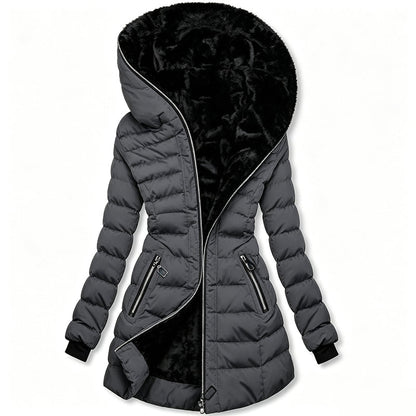 Teresa – Cappotto invernale da donna con cappuccio e imbottitura