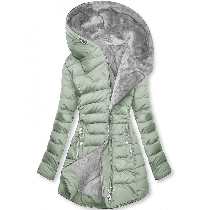 Teresa – Cappotto invernale da donna con cappuccio e imbottitura
