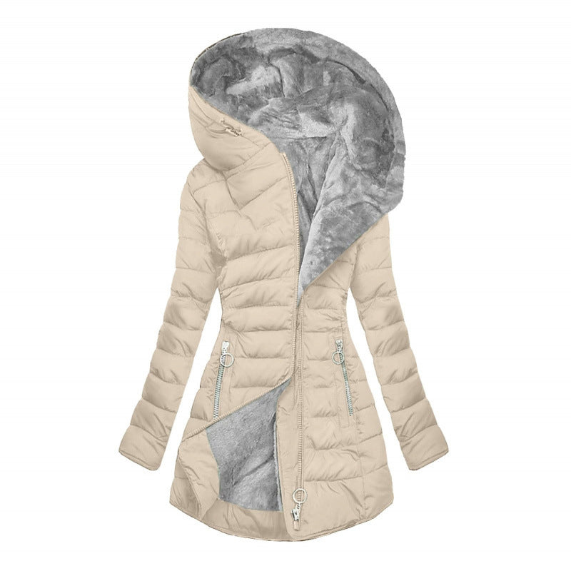 Teresa – Cappotto invernale da donna con cappuccio e imbottitura